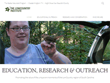 Tablet Screenshot of lowcountryinstitute.org